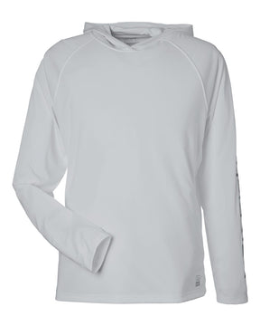 HUK Men's LoPro Pursuit Long Sleeve Hooded T-Shirt. H12L010 - Harbor Mist