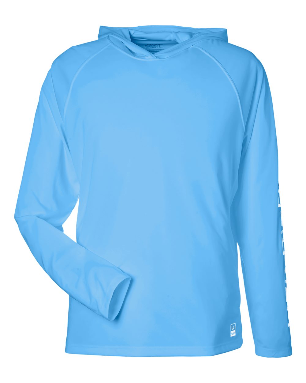 HUK Men's LoPro Pursuit Long Sleeve Hooded T-Shirt. H12L010 - Marolina Blue