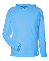 HUK Men's LoPro Pursuit Long Sleeve Hooded T-Shirt. H12L010 - Marolina Blue