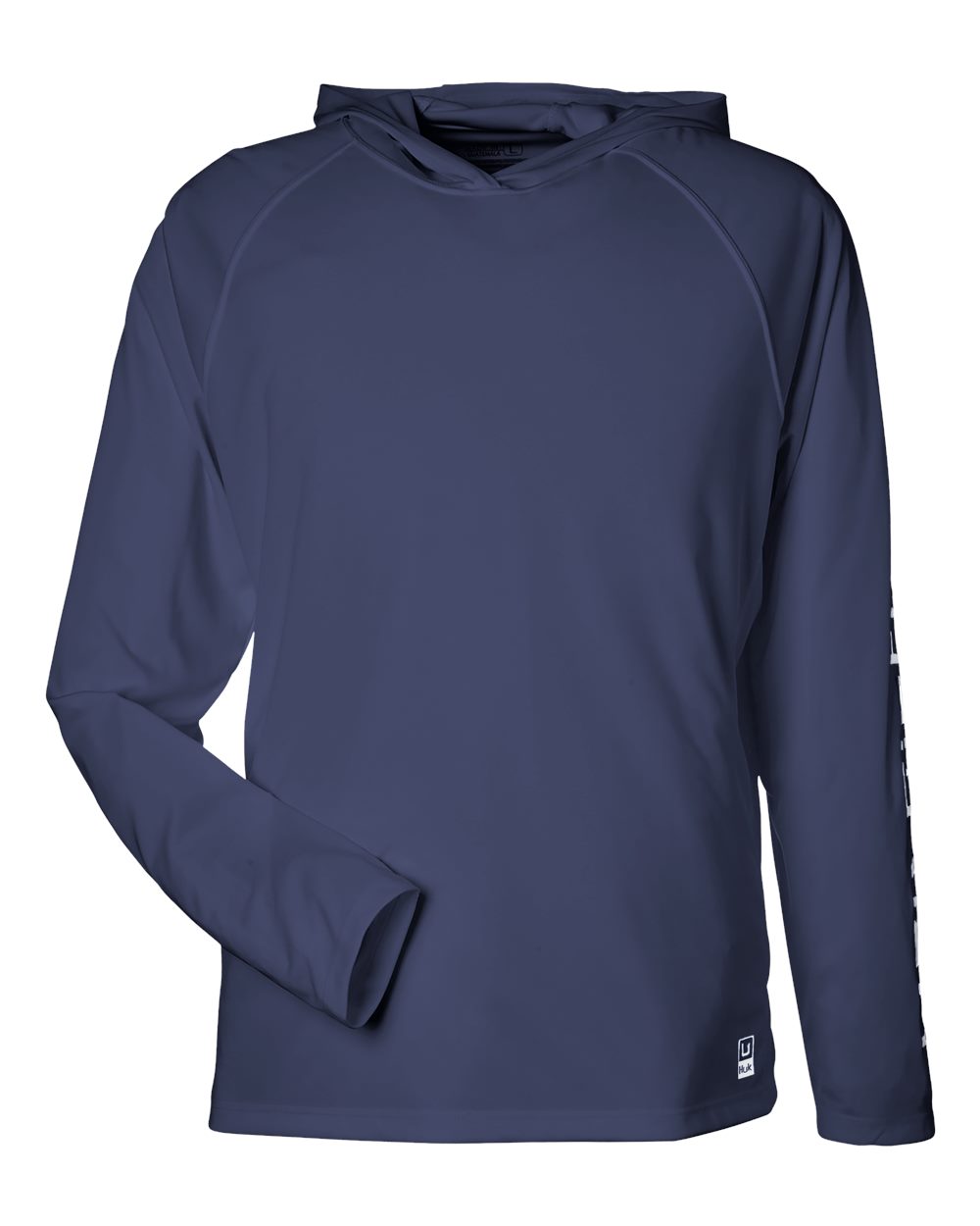 HUK Men's LoPro Pursuit Long Sleeve Hooded T-Shirt. H12L010 - Naval Academy