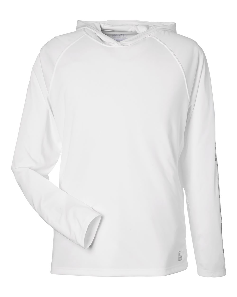 HUK Men's LoPro Pursuit Long Sleeve Hooded T-Shirt. H12L010 - White
