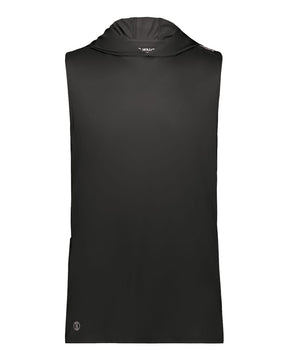 Holloway Unisex CoolCore® Hooded Sleeveless T-Shirt. 222590 - Black