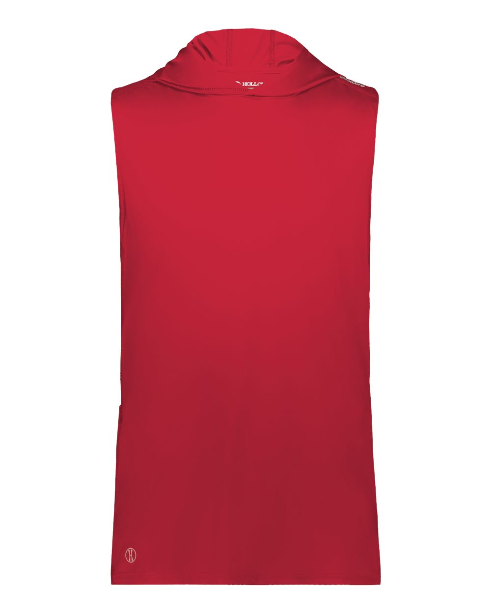Holloway Unisex CoolCore® Hooded Sleeveless T-Shirt. 222590 - Scarlet