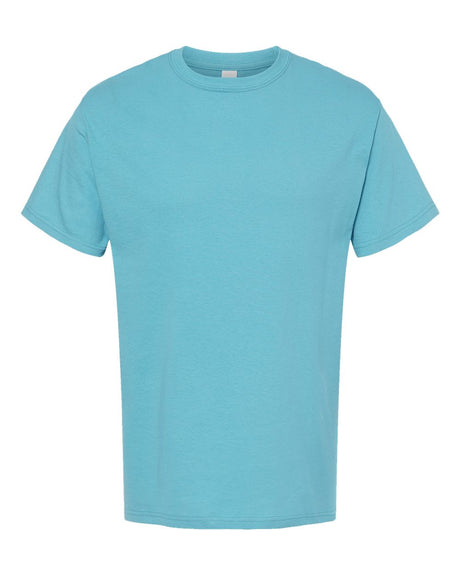 M&O Men's Gold Soft Touch T-Shirt. 4800 - Diving Blue