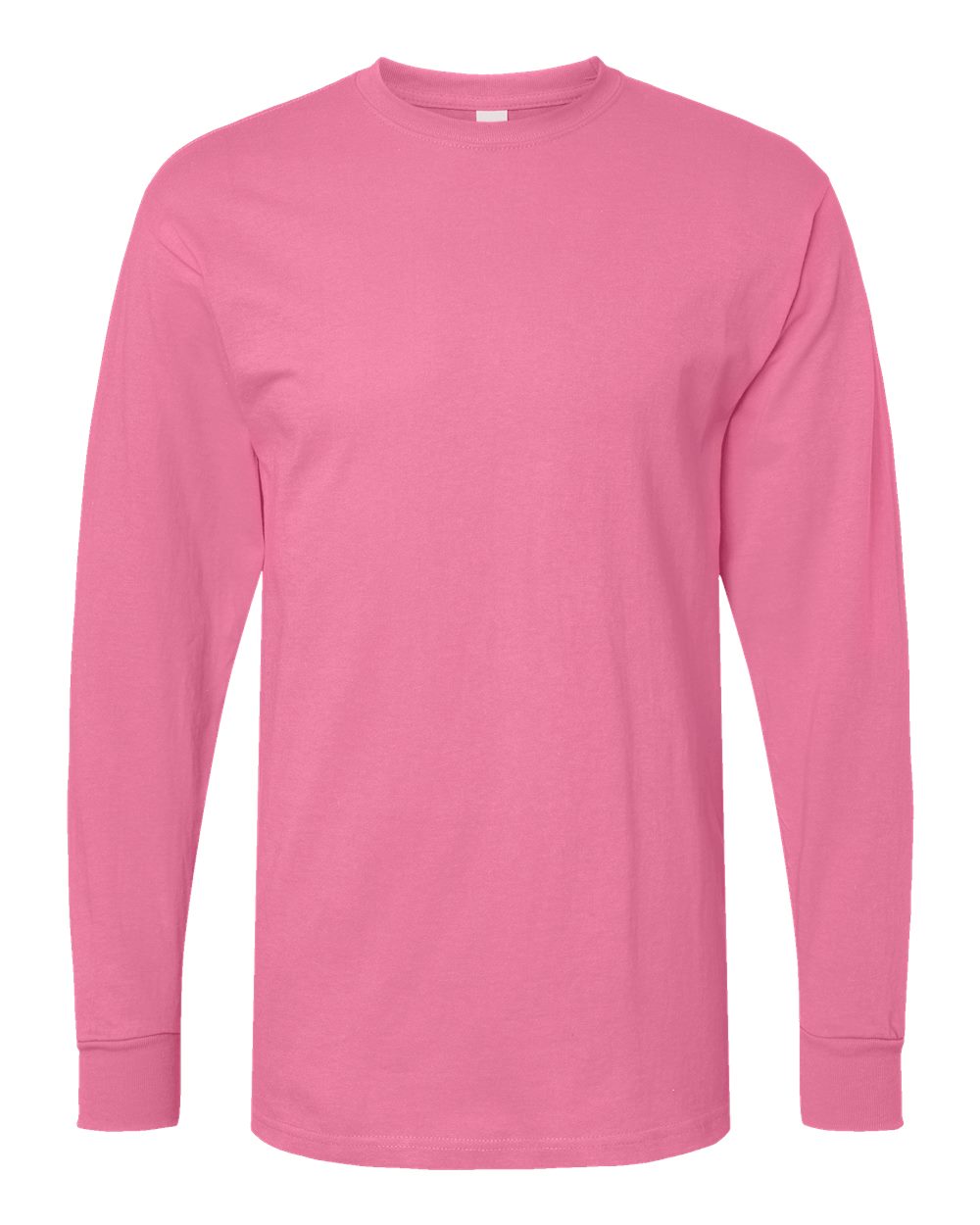 M&O Unisex Gold Soft Touch Long Sleeve T-Shirt. 4820 - Azalea
