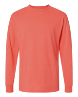 M&O Unisex Gold Soft Touch Long Sleeve T-Shirt. 4820 - Heather Coral