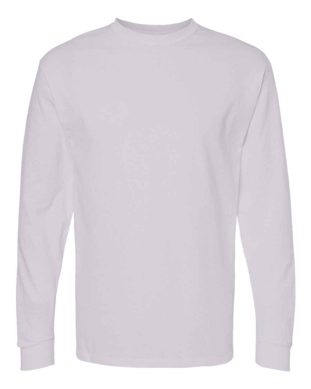 M&O Unisex Gold Soft Touch Long Sleeve T-Shirt. 4820 - Silver