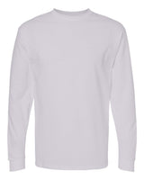 M&O Unisex Gold Soft Touch Long Sleeve T-Shirt. 4820 - Silver