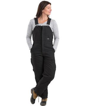 Berne Apparel Women's Softstone Duck Insulated Bib Overall. WB515