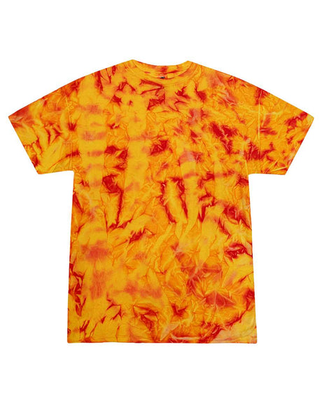 Colortone Unisex Multi-Color Tie-Dyed T-Shirt. CD1000 - Fire