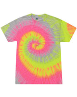 Colortone Youth Multi-Color Tie-Dyed T-Shirt. CD1000Y - Silver Rainbow