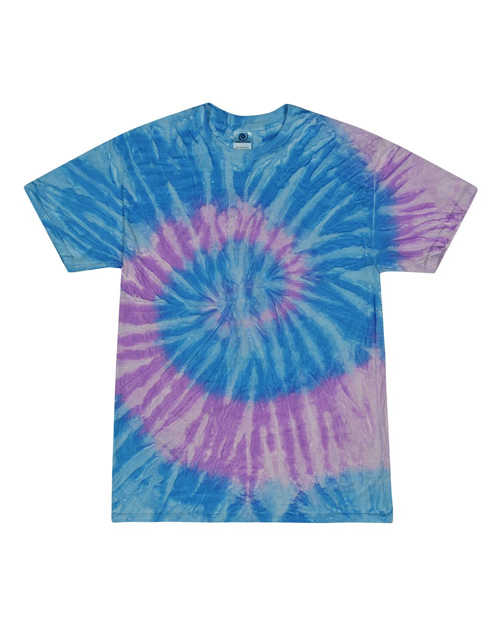 Colortone Youth Multi-Color Tie-Dyed T-Shirt. CD1000Y - Spider Lavender Blue