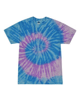 Colortone Youth Multi-Color Tie-Dyed T-Shirt. CD1000Y - Spider Lavender Blue