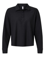 Adidas Women's Beyond Long Sleeve Loose Polo. A1008 - Black
