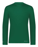 Holloway Unisex Essential Long Sleeve T-Shirt Powered By Coolcore. 222138 - Dark Green