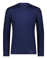 Holloway Unisex Essential Long Sleeve T-Shirt Powered By Coolcore. 222138 - Navy