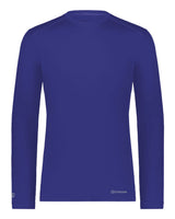 Holloway Unisex Essential Long Sleeve T-Shirt Powered By Coolcore. 222138 - Purple