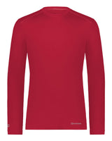 Holloway Unisex Essential Long Sleeve T-Shirt Powered By Coolcore. 222138 - Scarlet