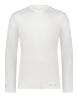 Holloway Unisex Essential Long Sleeve T-Shirt Powered By Coolcore. 222138 - White