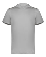 Holloway Men's Hooded T-Shirt Powered by Coolcore. 222142 - Athletic Grey