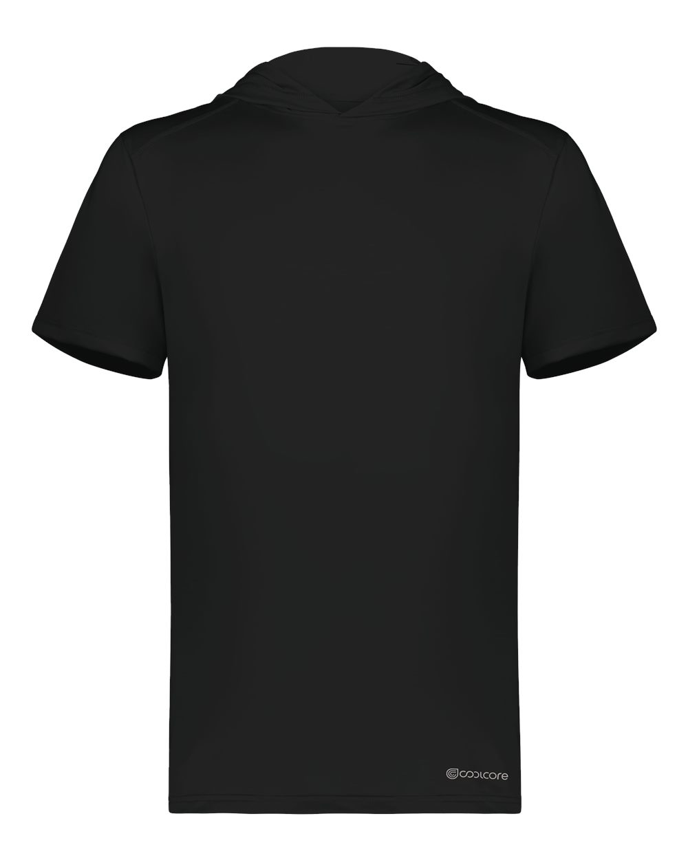 Holloway Men's Hooded T-Shirt Powered by Coolcore. 222142 - Black
