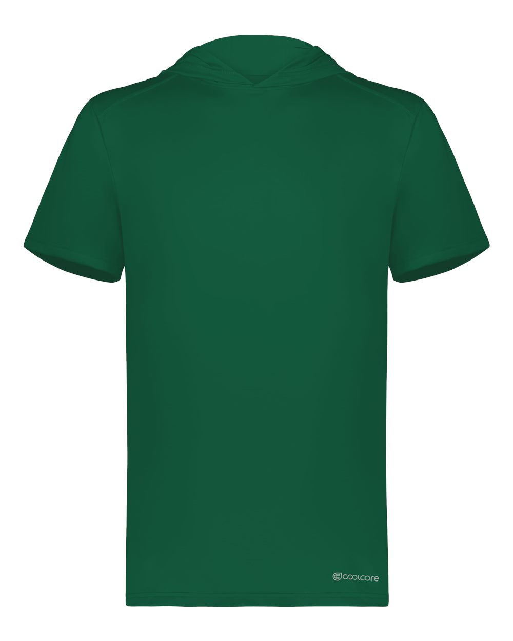 Holloway Men's Hooded T-Shirt Powered by Coolcore. 222142 - Dark Green