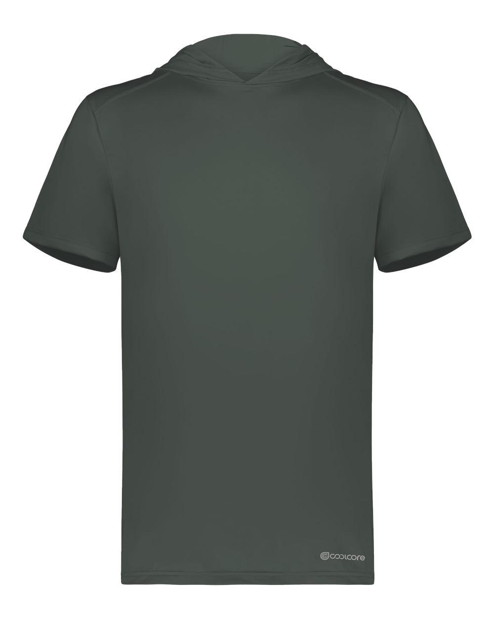 Holloway Men's Hooded T-Shirt Powered by Coolcore. 222142 - Iron