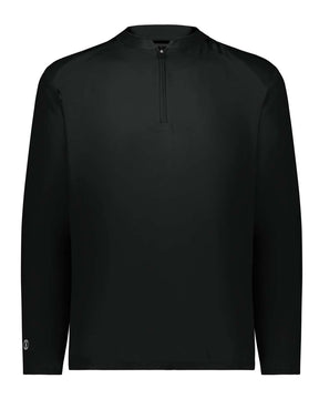 Holloway Men's Clubhouse Quarter-Zip Pullover. 229595 - Black/ Black