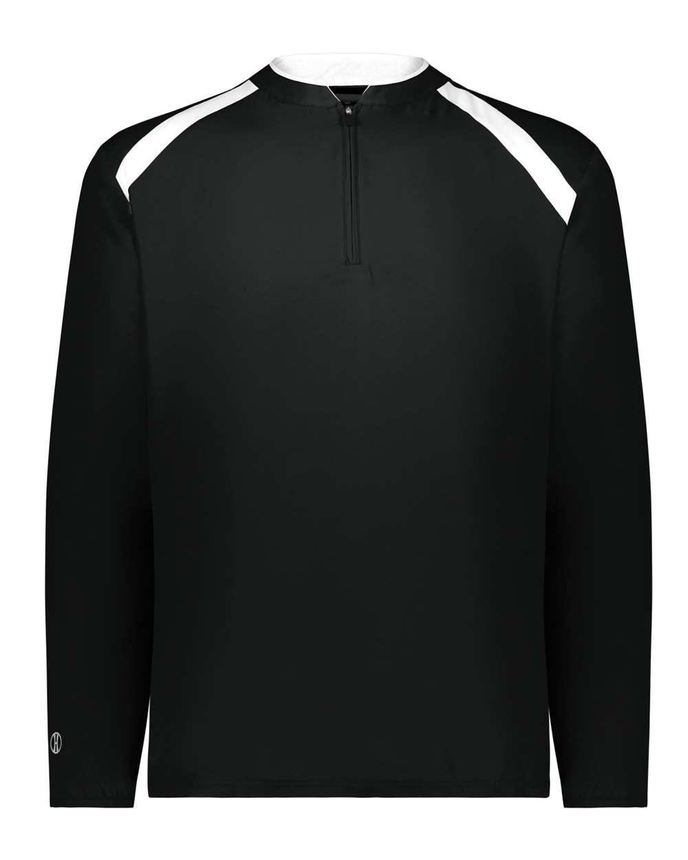 Holloway Men's Clubhouse Quarter-Zip Pullover. 229595 - Black/ White