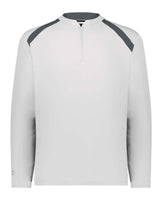 Holloway Men's Clubhouse Quarter-Zip Pullover. 229595 - White/ Graphite