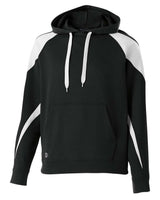 Holloway Youth Prospect Athletic Fleece Hooded Sweatshirt. 229646 - Black/ White