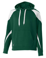 Holloway Youth Prospect Athletic Fleece Hooded Sweatshirt. 229646 - Forest/ White