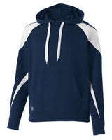 Holloway Youth Prospect Athletic Fleece Hooded Sweatshirt. 229646 - Navy/ White