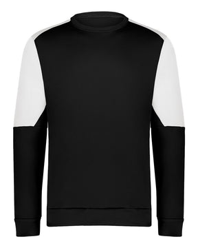 Holloway Men's Momentum Team Crewneck Sweatshirt. 223525 - Black/ White