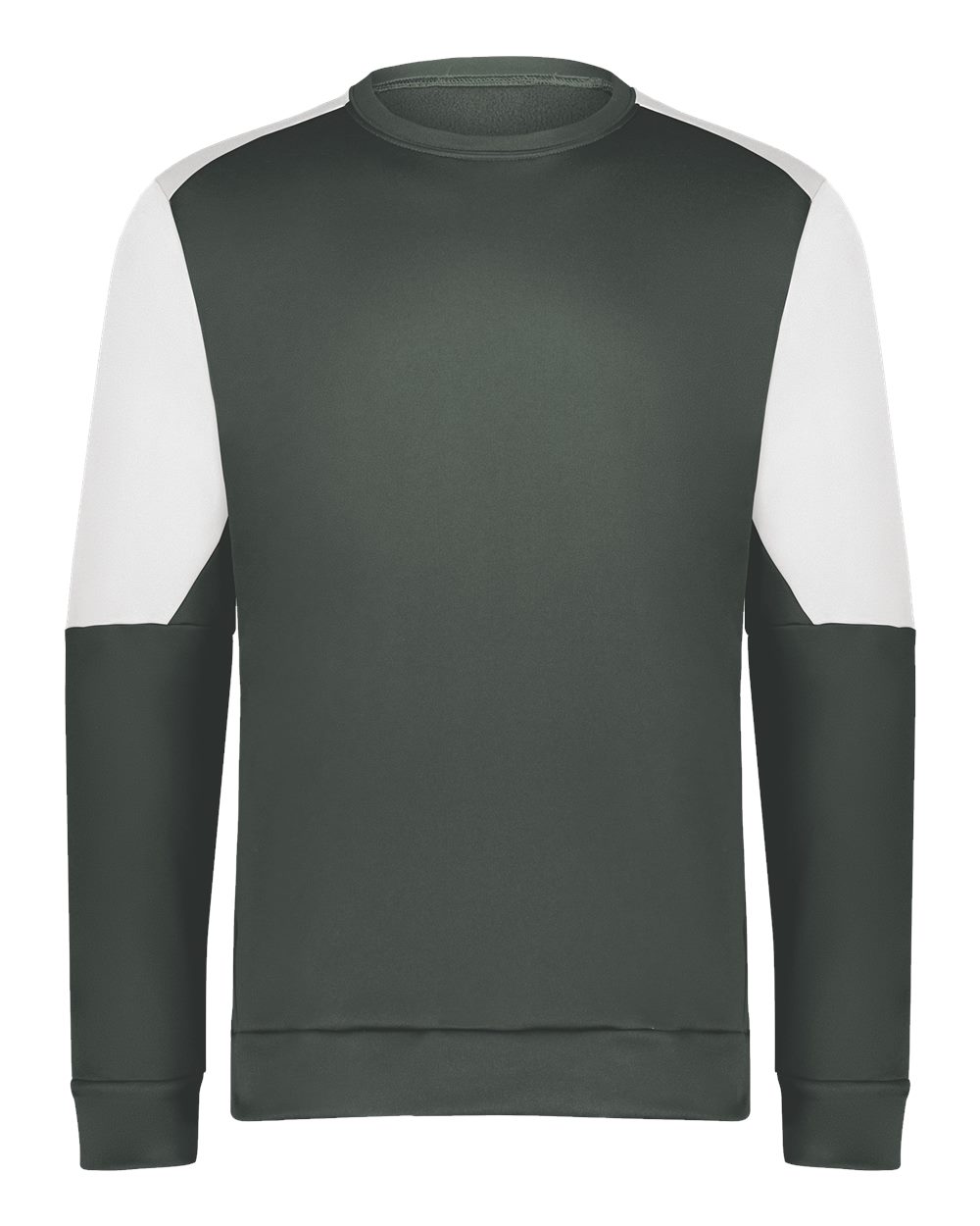 Holloway Men's Momentum Team Crewneck Sweatshirt. 223525 - Iron/ White