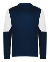 Holloway Men's Momentum Team Crewneck Sweatshirt. 223525 - Navy/ White