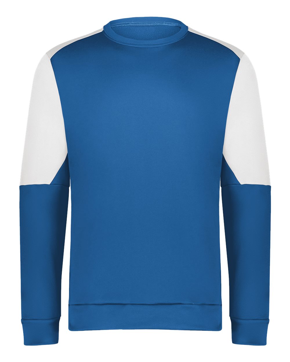 Holloway Men's Momentum Team Crewneck Sweatshirt. 223525 - Royal/ White