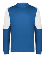 Holloway Men's Momentum Team Crewneck Sweatshirt. 223525 - Royal/ White
