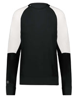 Holloway Women's Momentum Team Crewneck Sweatshirt. 223725 - Black/ White