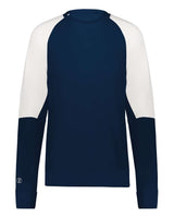 Holloway Women's Momentum Team Crewneck Sweatshirt. 223725 - Navy/ White