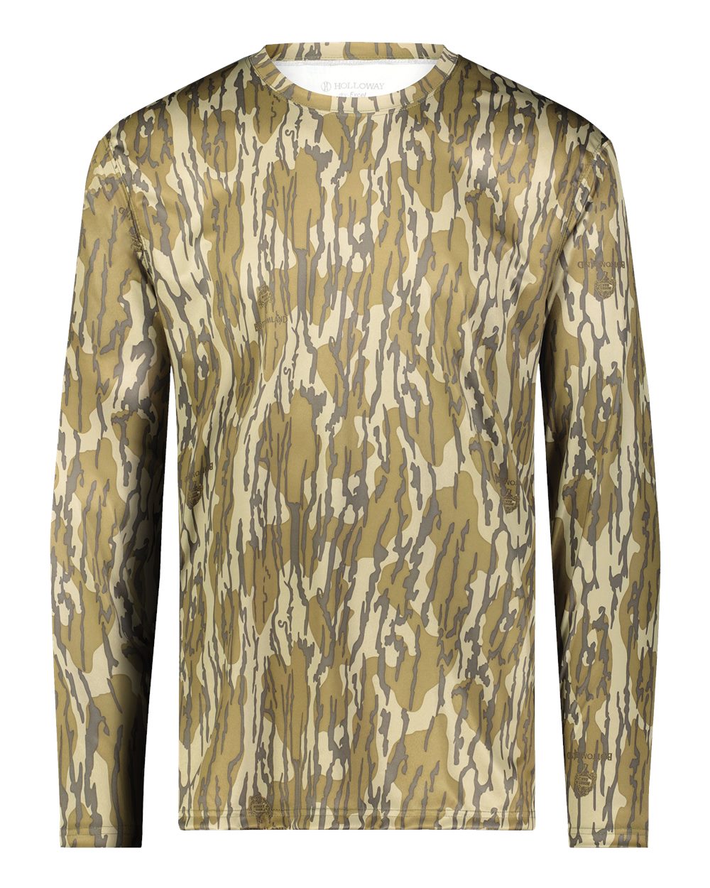 Holloway Men's Mossy Oak Momentum Long Sleeve T-Shirt. 222836 - Original Bottomland