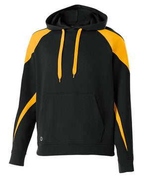 Holloway Youth Prospect Athletic Fleece Hooded Sweatshirt. 229646 - Black/ Light Gold