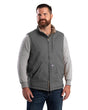 Berne Apparel Men's Heartland Sherpa-Lined Washed Duck Vest. V818
