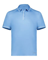 Holloway Men's CoolCore® Polo. 222518 - Columbia Blue/ White