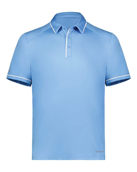 Holloway Men's CoolCore® Polo. 222518 - Columbia Blue/ White