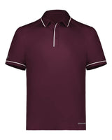Holloway Men's CoolCore® Polo. 222518 - Maroon/ White