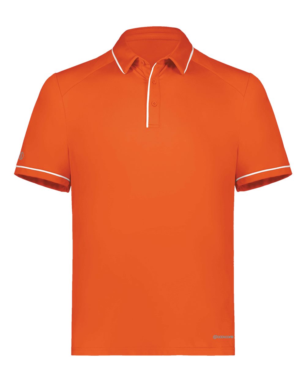 Holloway Men's CoolCore® Polo. 222518 - Orange/ White