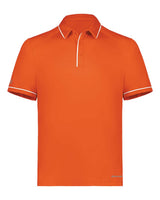 Holloway Men's CoolCore® Polo. 222518 - Orange/ White
