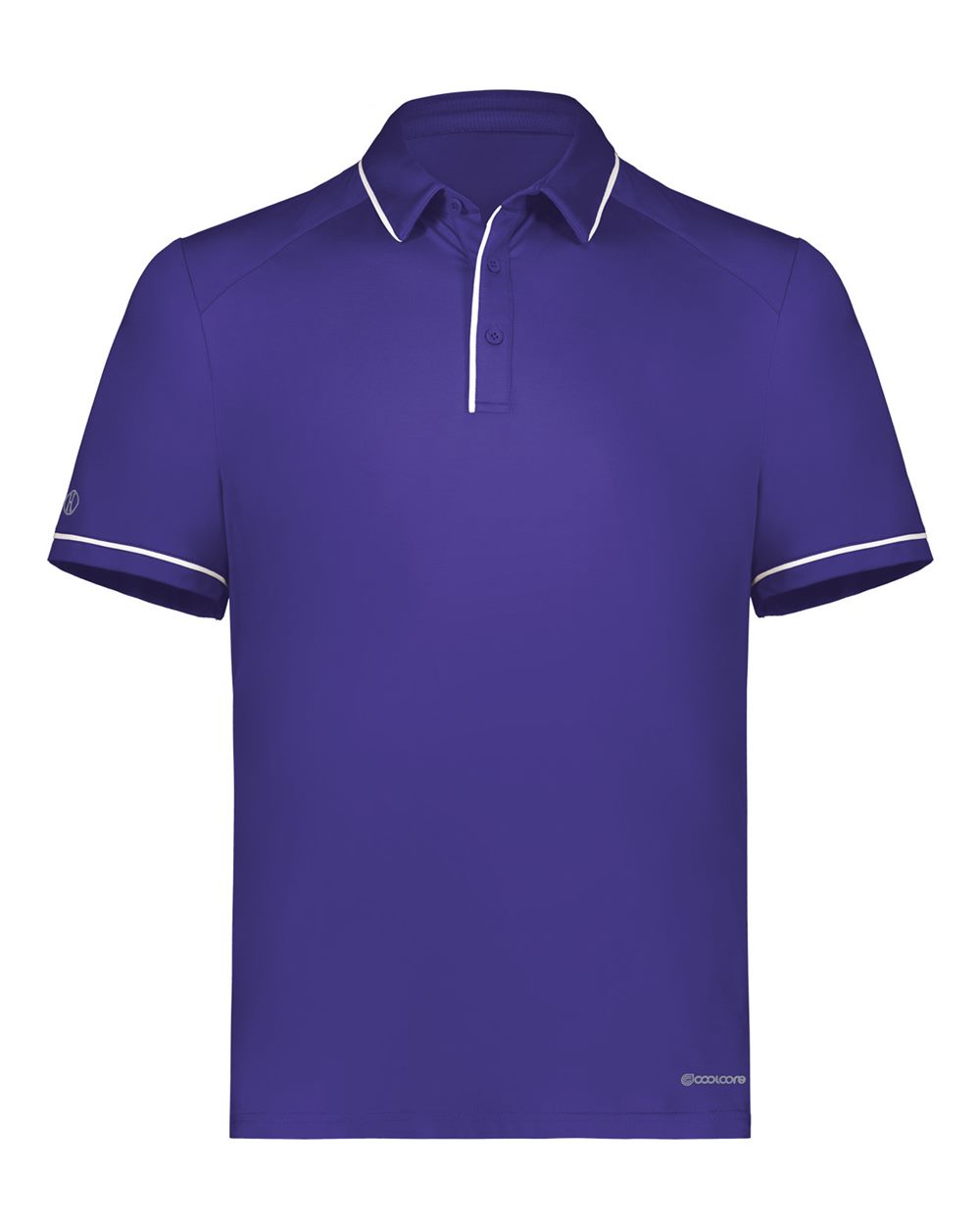 Holloway Men's CoolCore® Polo. 222518 - Purple/ White