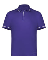 Holloway Men's CoolCore® Polo. 222518 - Purple/ White